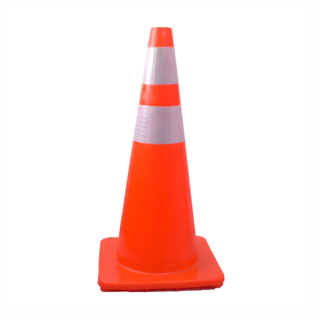 CONO NARANJA DE SEGURIDAD PVC 36" 90 CM