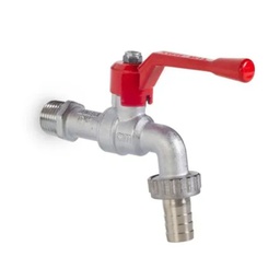 LLAVE ESFÉRICA CROMADA PARA JARDÍN 1/2&quot; CIM